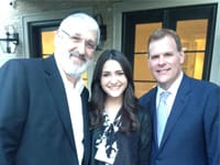 Attorney Gene C. Colman with former Former Minister, John Baird, and his daughter, Tehila - July 12, 2016