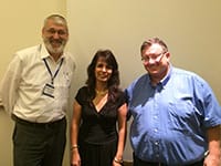 Attorney Gene C. Colman with the leaders of the Israel Law Centre conference organizers: Nitsana Darshan-Leitner and Avi Leitner – Fighting terrorists one law suit at a time